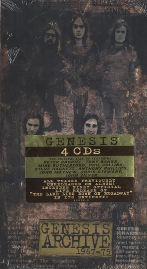 洋楽 GENESIS ARCHIVE 1967-75 4CD GENESIS Archive 1967-75 Original 1998 Virgin Records 4CD